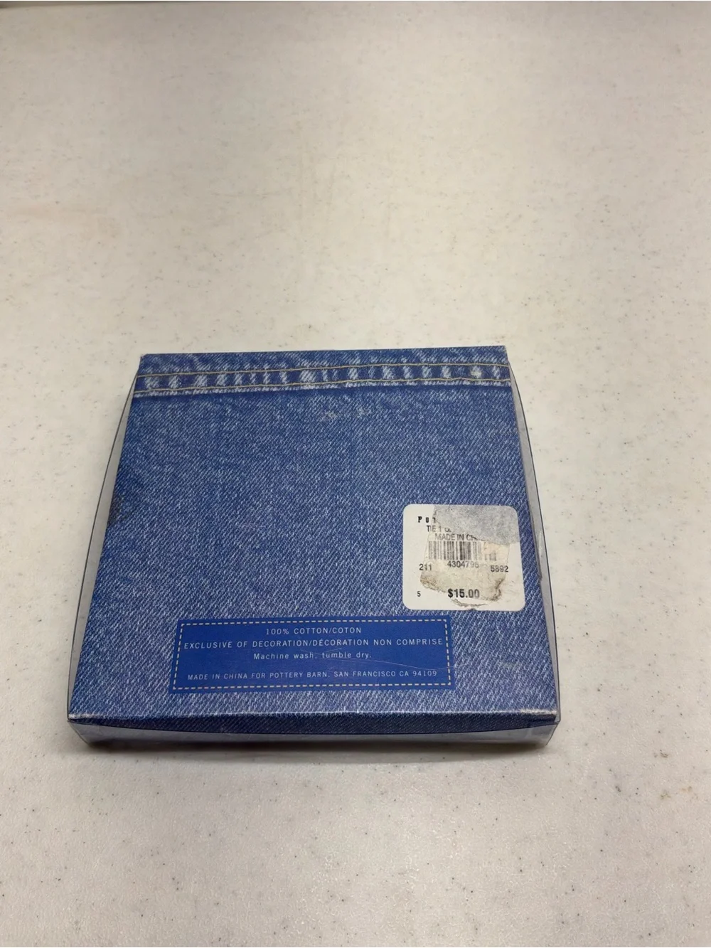Pottery Barn Tie One On Cocktail Napkins Set of 4 New in Open Box
